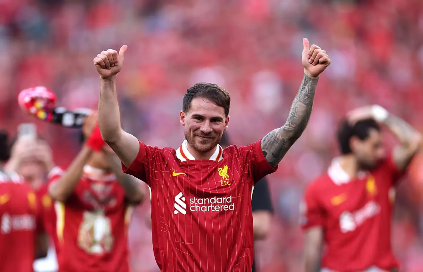 Alexis Mac Allister was a key player for Liverpool this season. (Image: Getty)
