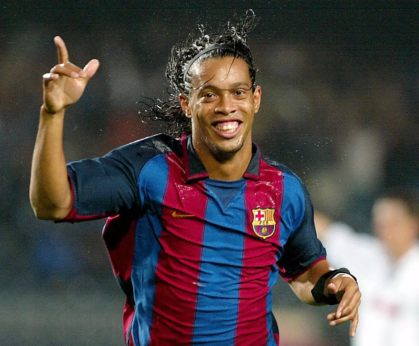 Ronaldinho in action for Barcelona. Image: Getty 