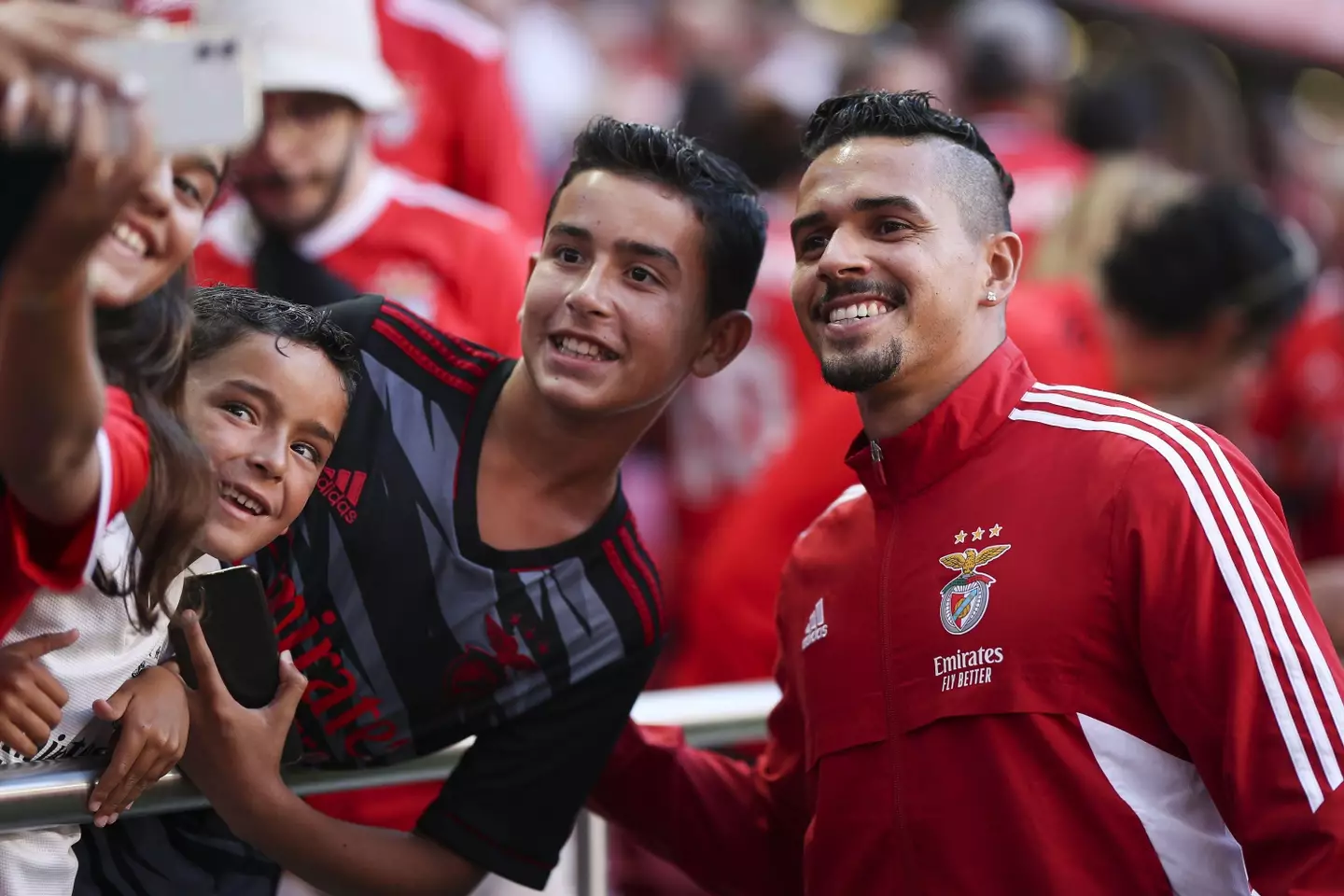 Verissimo (right) joined Benfica from Santos in 2021 (Image: Alamy)