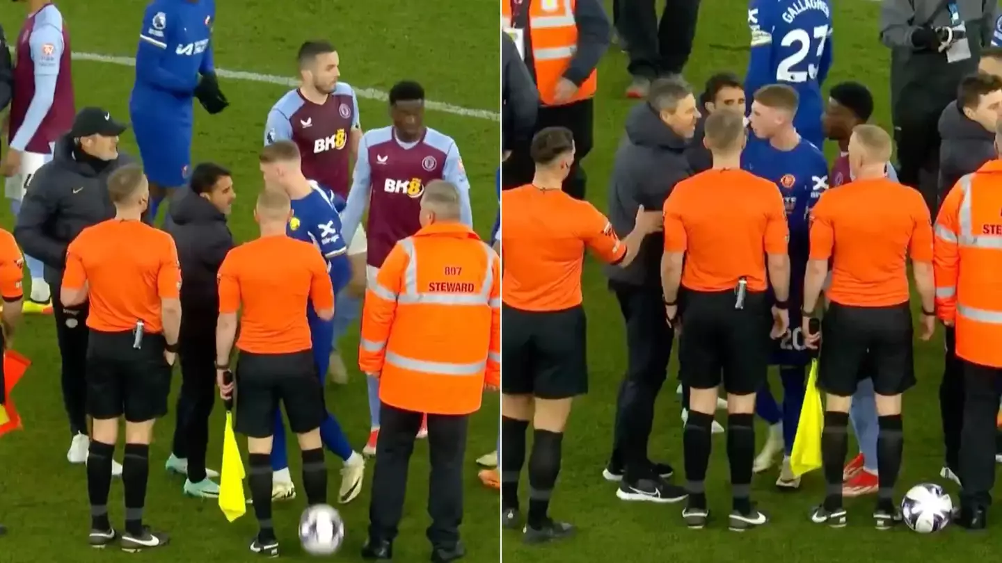 Cole Palmer spotted in tense incident with Chelsea coach after Aston Villa draw