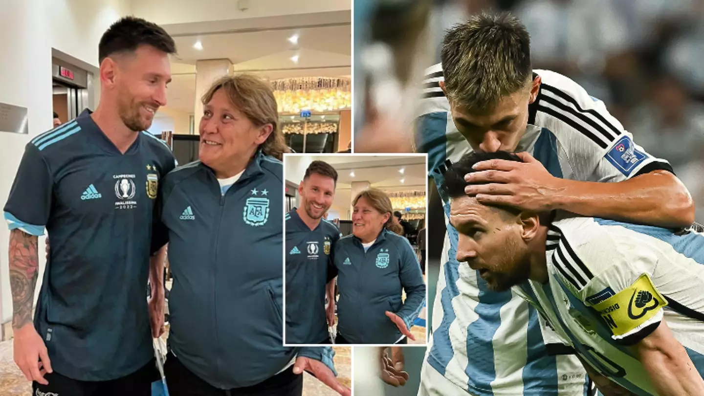 Lisandro Martinez takes his mother to meet Lionel Messi, it was a dream 'she never thought she'd achieve'