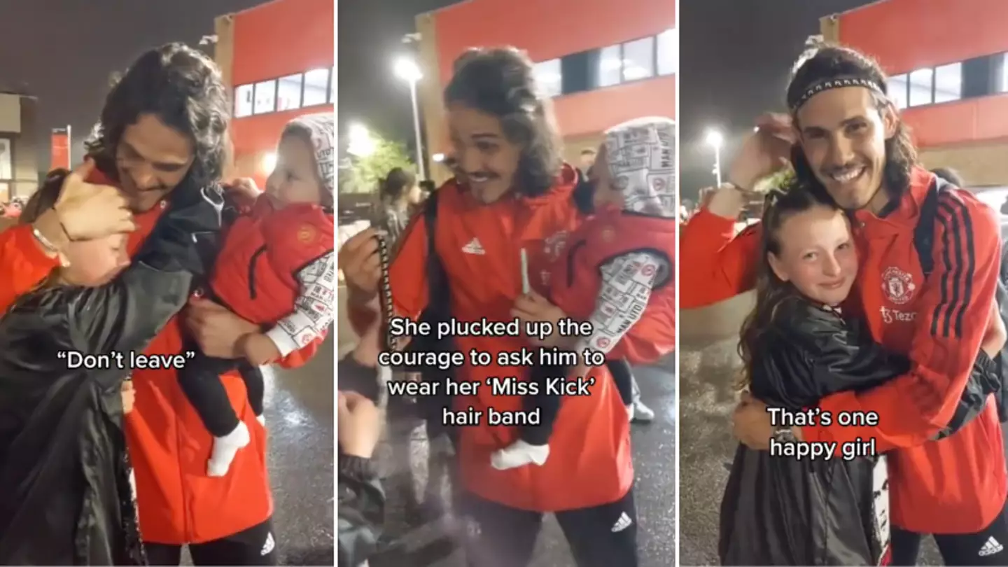 Edinson Cavani Makes His Biggest Fan's Dream Come True After Brentford Game