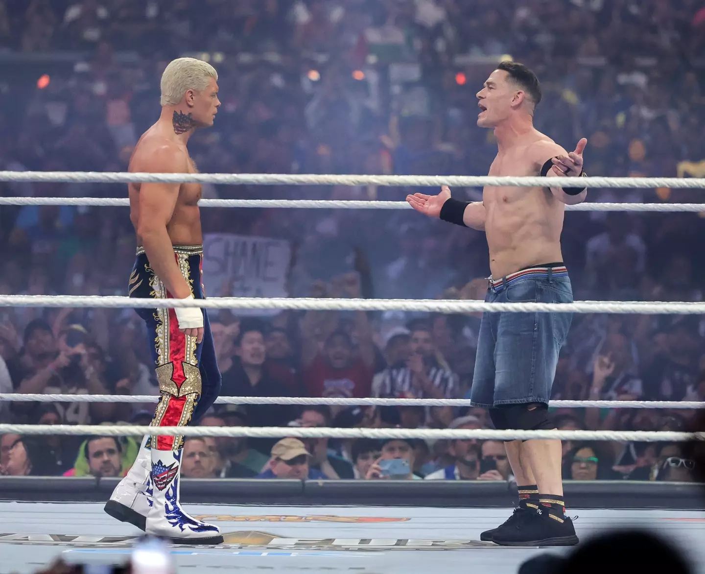 John Cena is nearing the end of his WWE retirement tour. Image: Getty