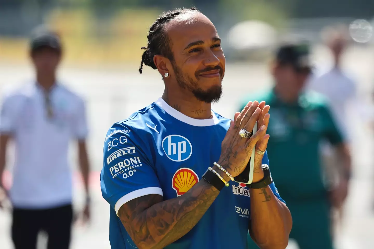 Lewis Hamilton has endured a tough start at Ferrari. Image: Getty