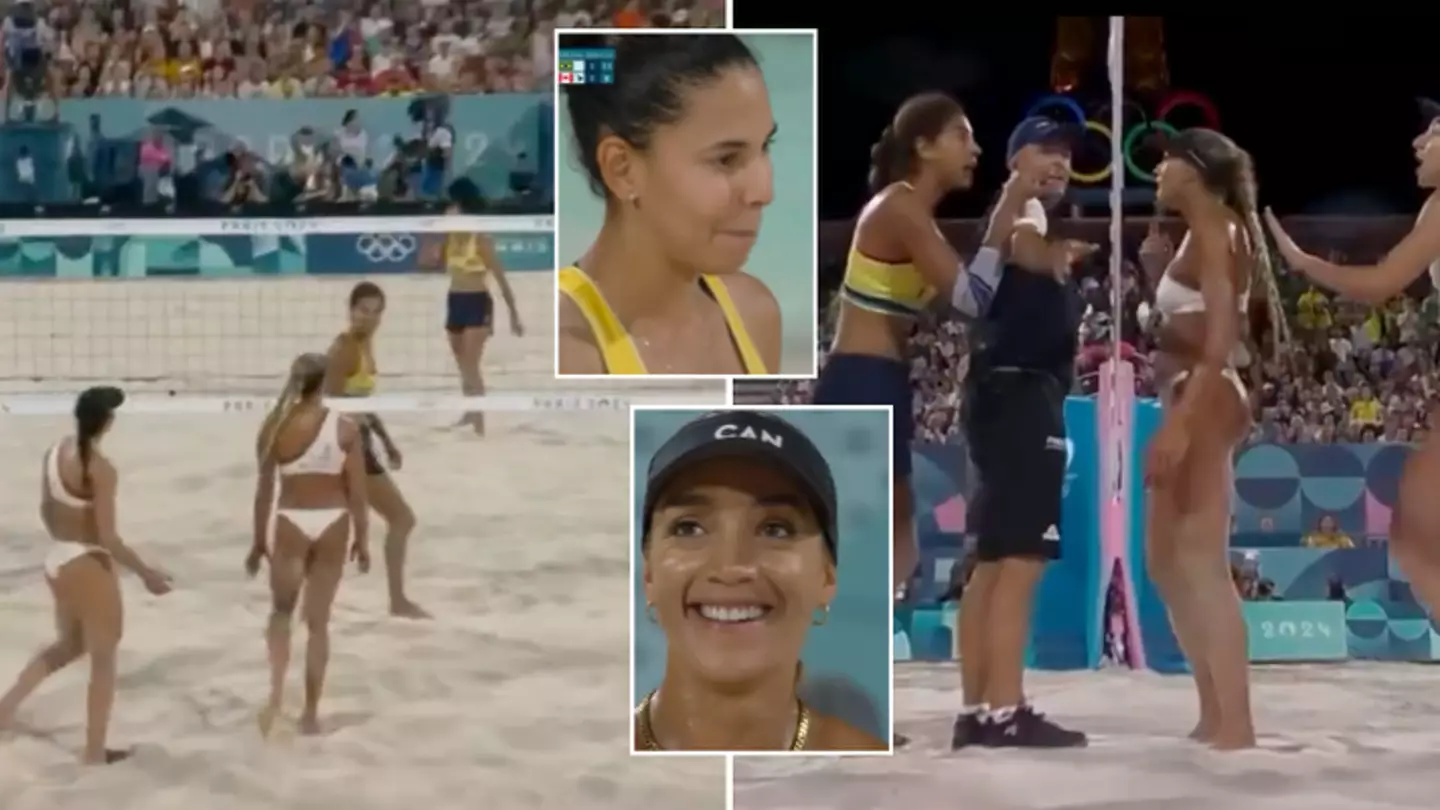 Viewers left in disbelief at what the DJ did after an altercation in women’s beach volleyball final