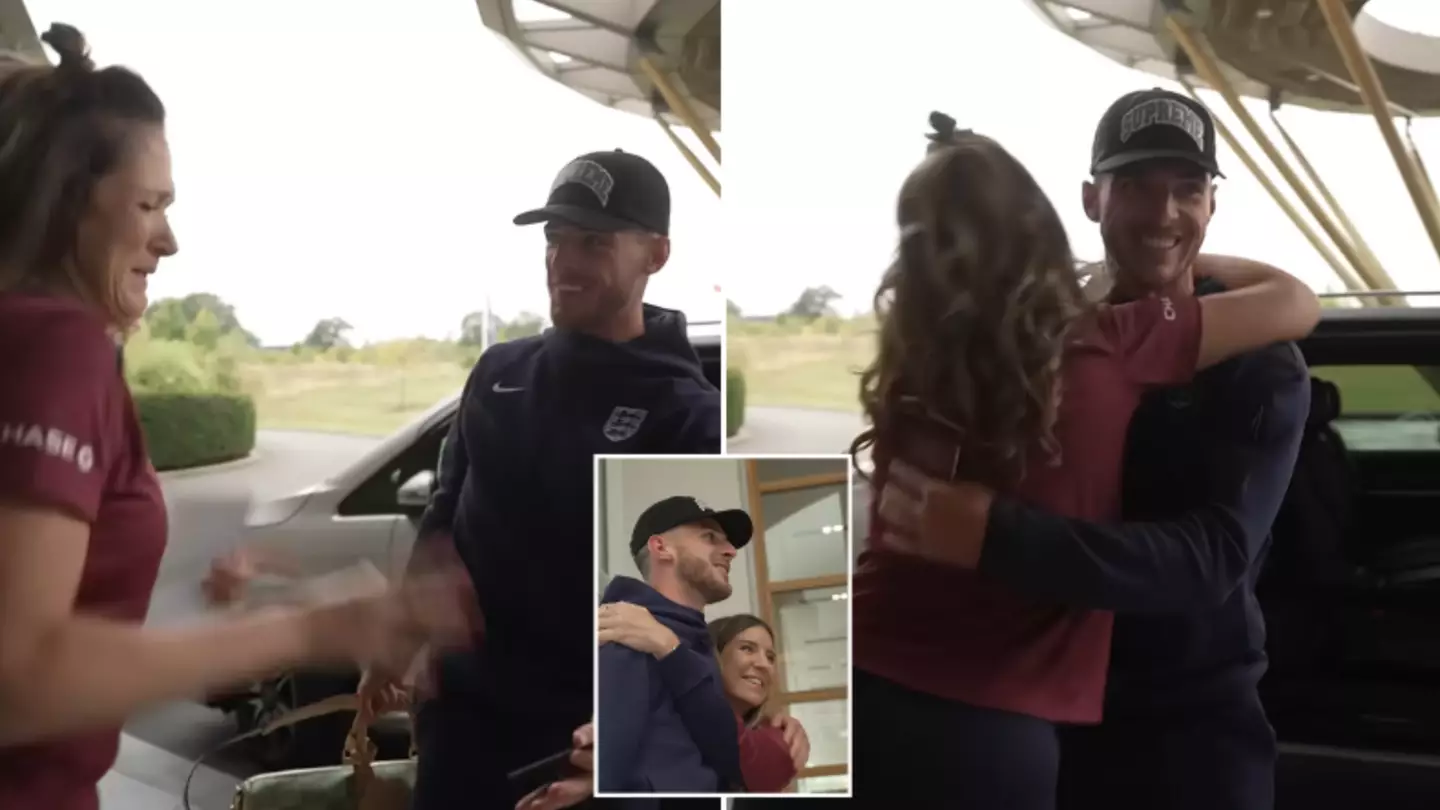 Footage emerges of Declan Rice's painfully awkward moment with England staff member that made them both cringe