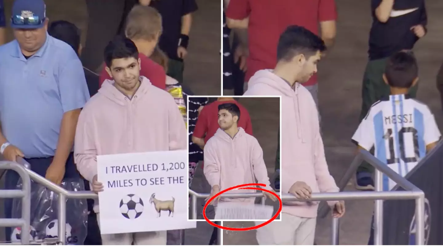 Fan devastated after travelling 1,200 miles to watch Lionel Messi only to realise he wasn't there