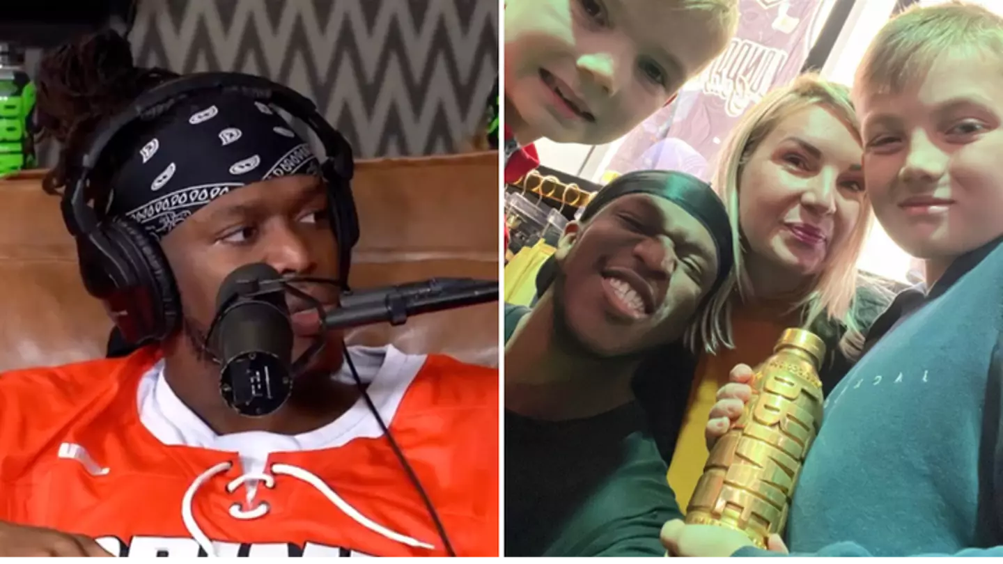 KSI 'tells' young fan the first two things he should buy after winning £400,000 gold PRIME bottle