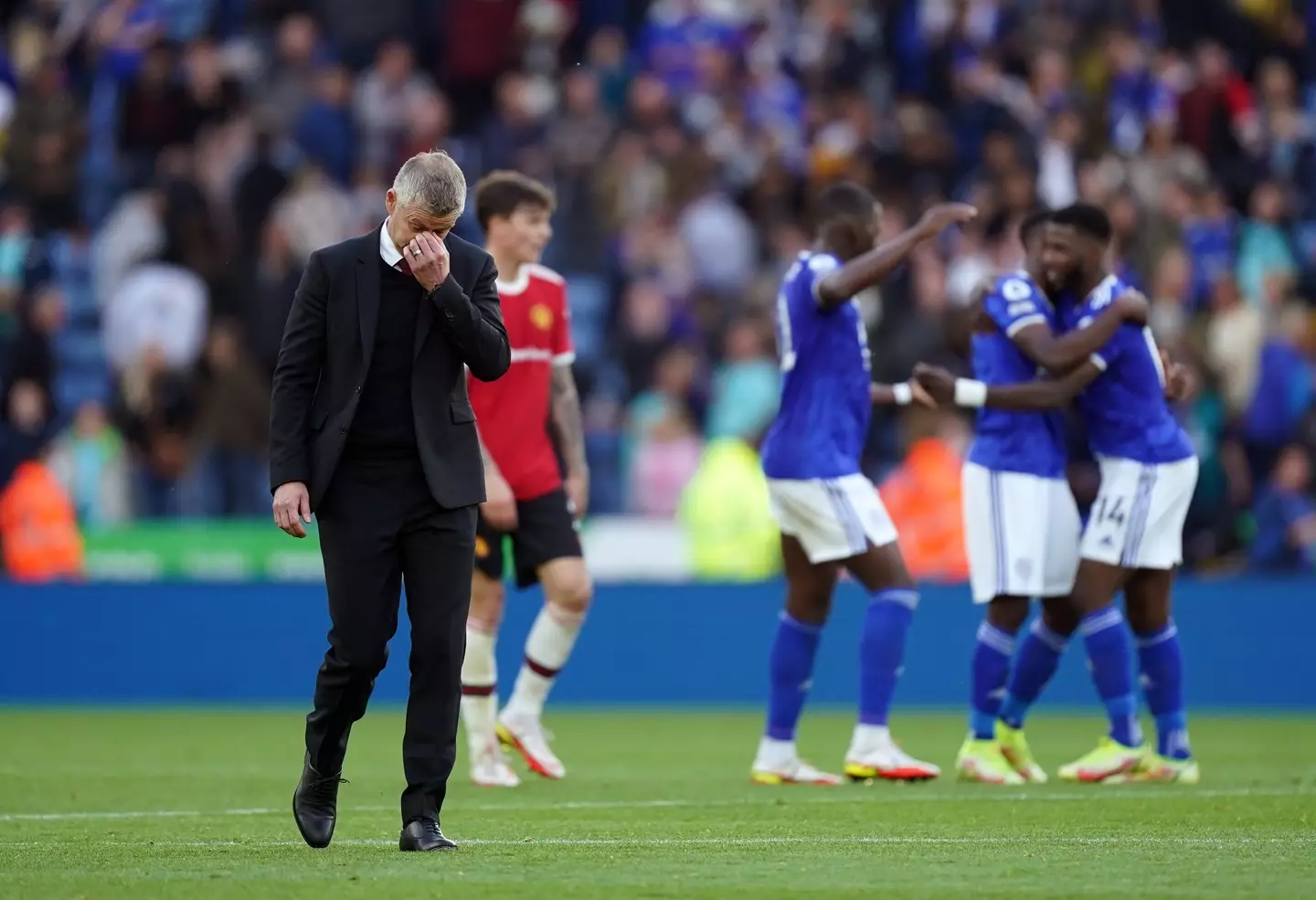Solskjaer looked downbeat after the loss. Image: PA Images