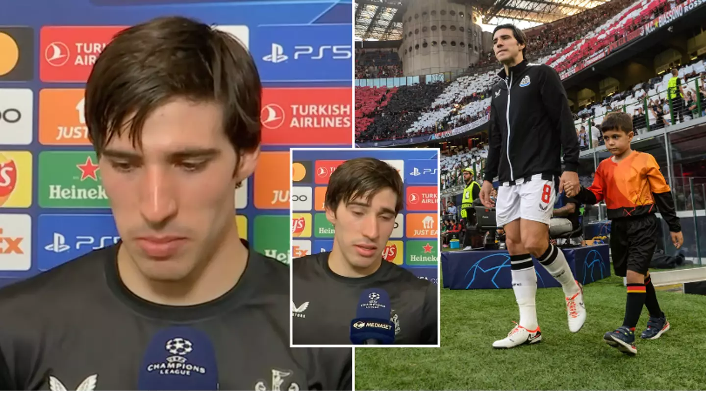 Sandro Tonali was asked about a possible return to AC Milan in his post-match interview