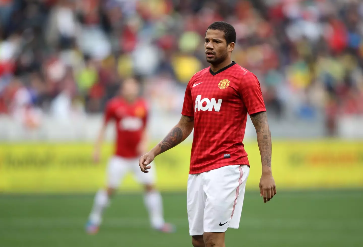 Bebe in action for Man Utd (