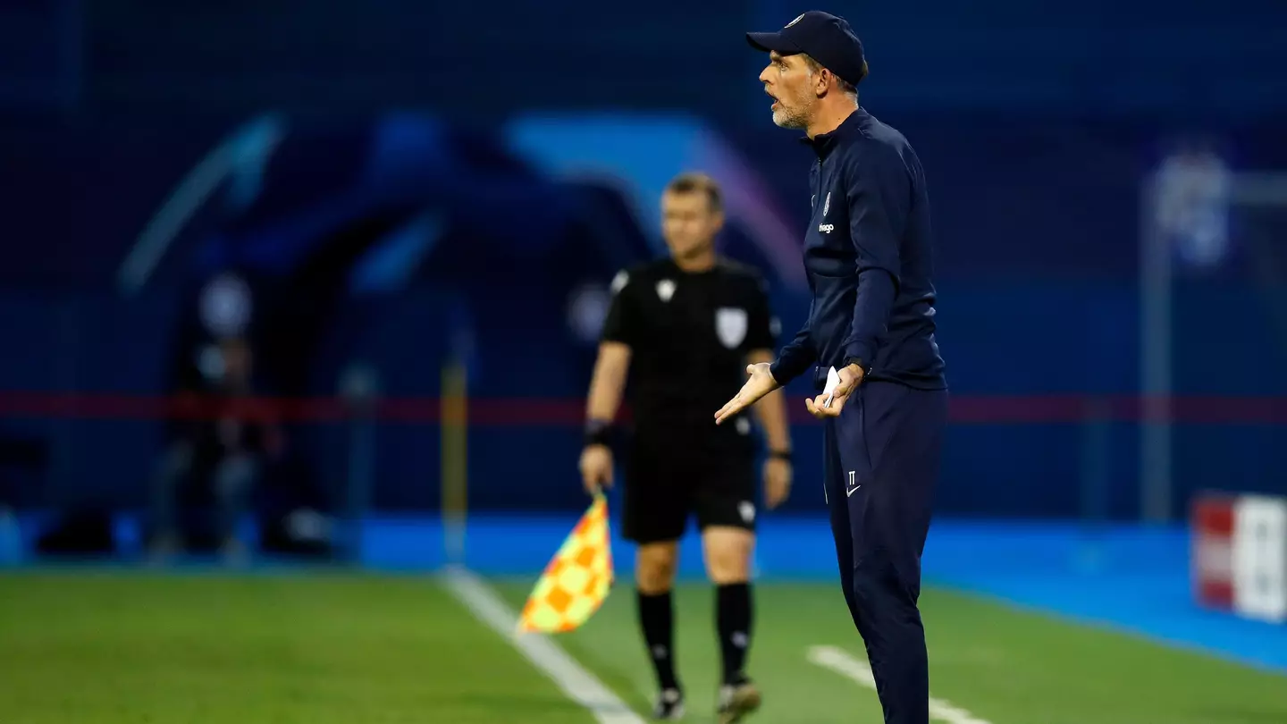 Head Coach of Chelsea Thomas Tuchel reacts during the UEFA Champions League group E match between Dinamo Zagreb and Chelsea FC. (Alamy)