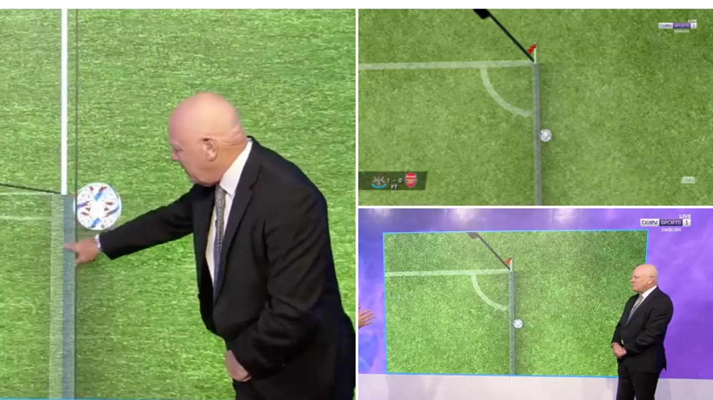 BeIN Sports' technology shows ball did not cross line for Newcastle goal vs Arsenal