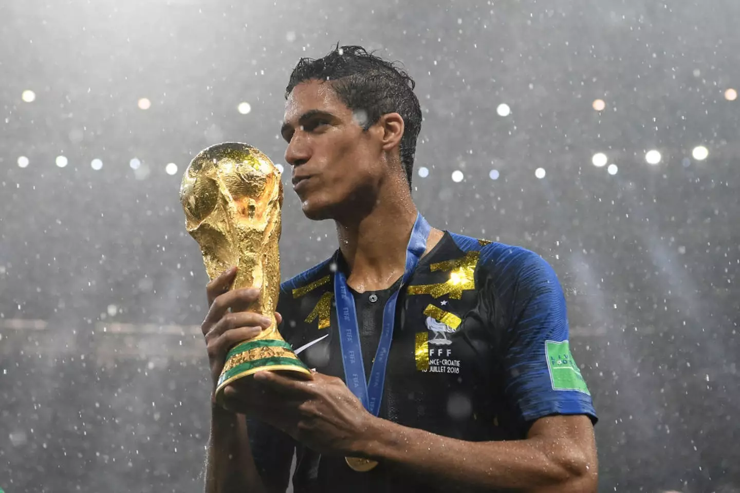 Raphael Varane won the World Cup with France in 2018. (Image: Getty)