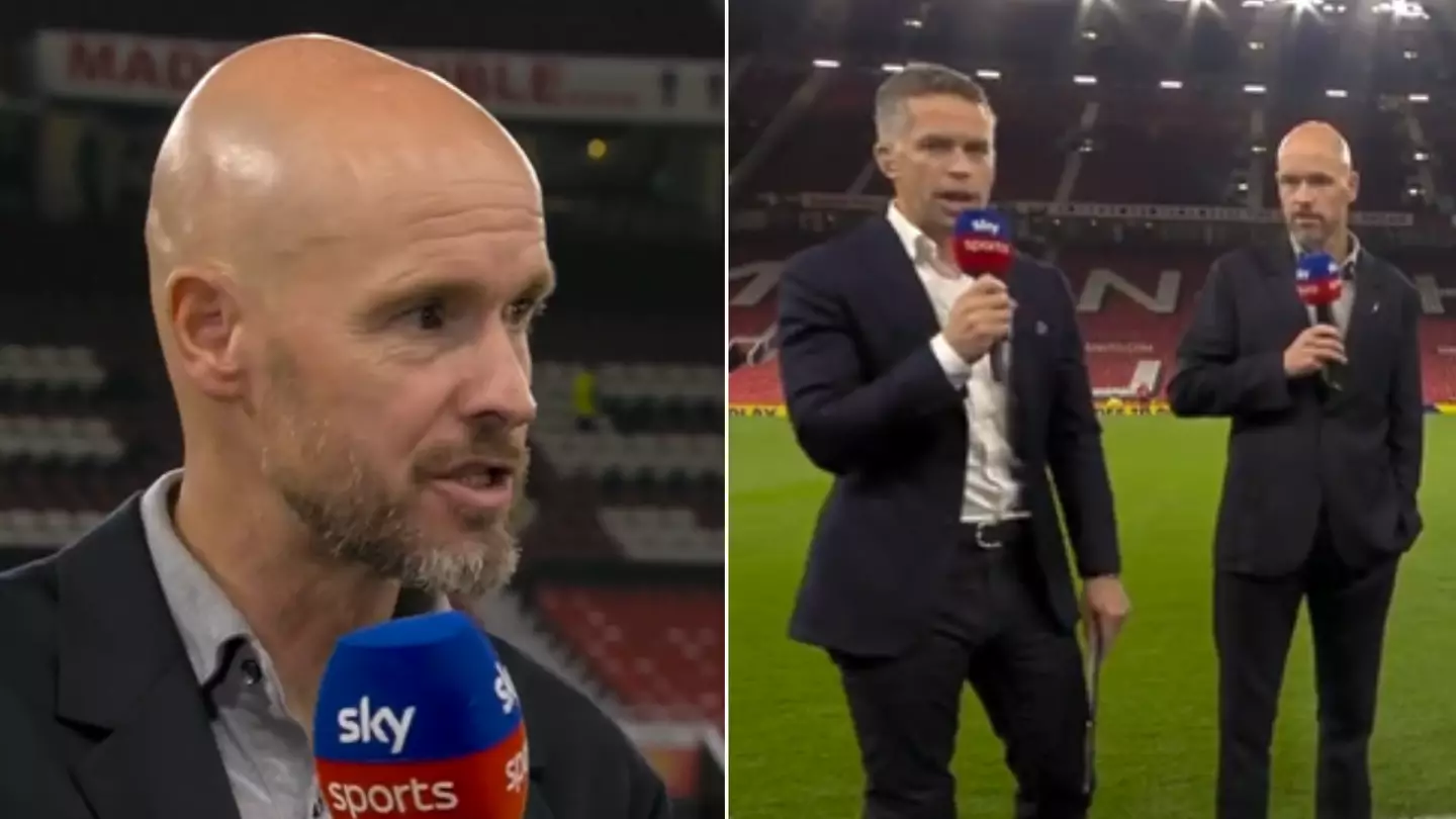 Erik ten Hag says Man United 'can f**king play football' during live interview on Sky Sports