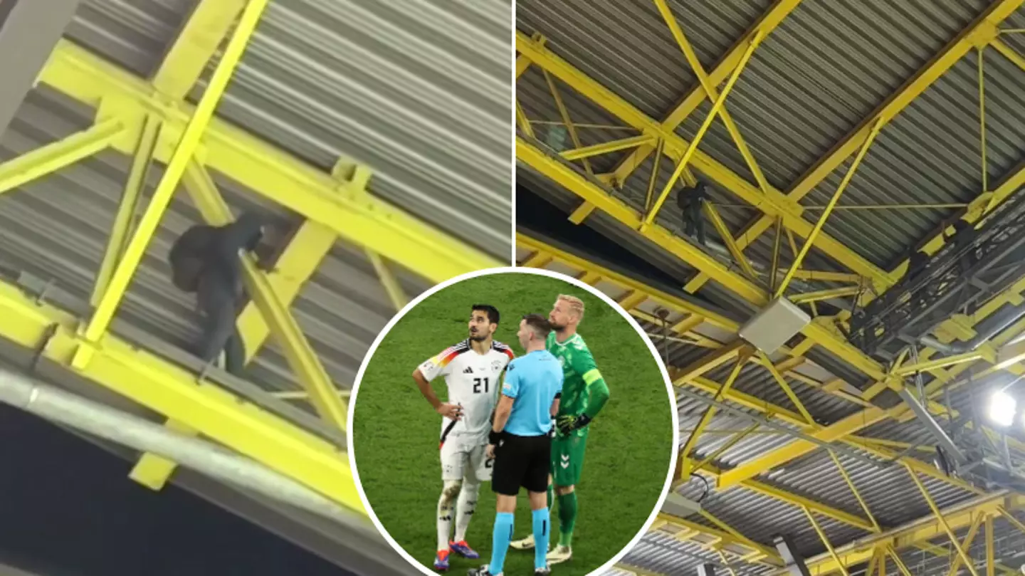 The bizarre reason why man delayed Euro 2024 match by climbing onto the stadium roof during storm