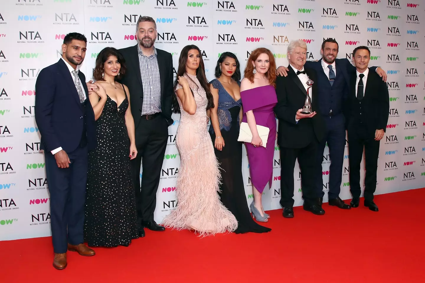 Amir Khan poses alongside his fellow I'm a Celebrity contestants. Image: Getty