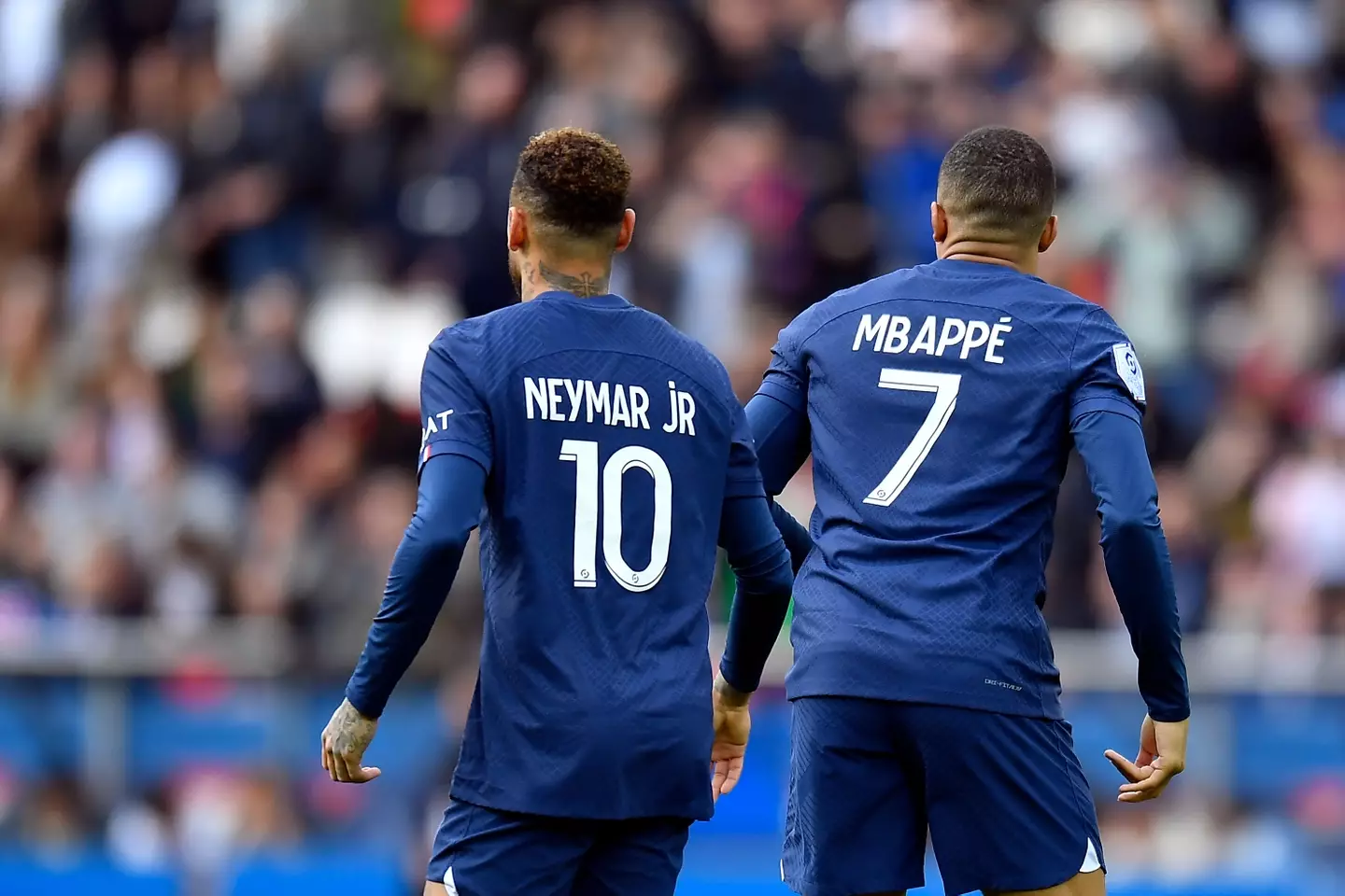 Neymar and Kylian Mbappe at PSG.