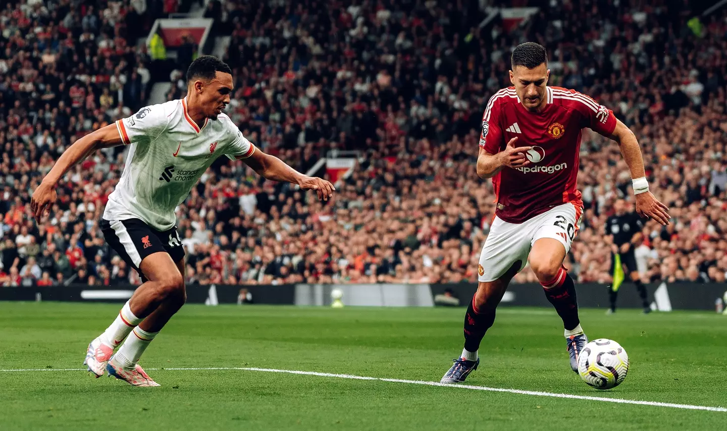 Trent Alexander-Arnold and Diogo Dalot. (