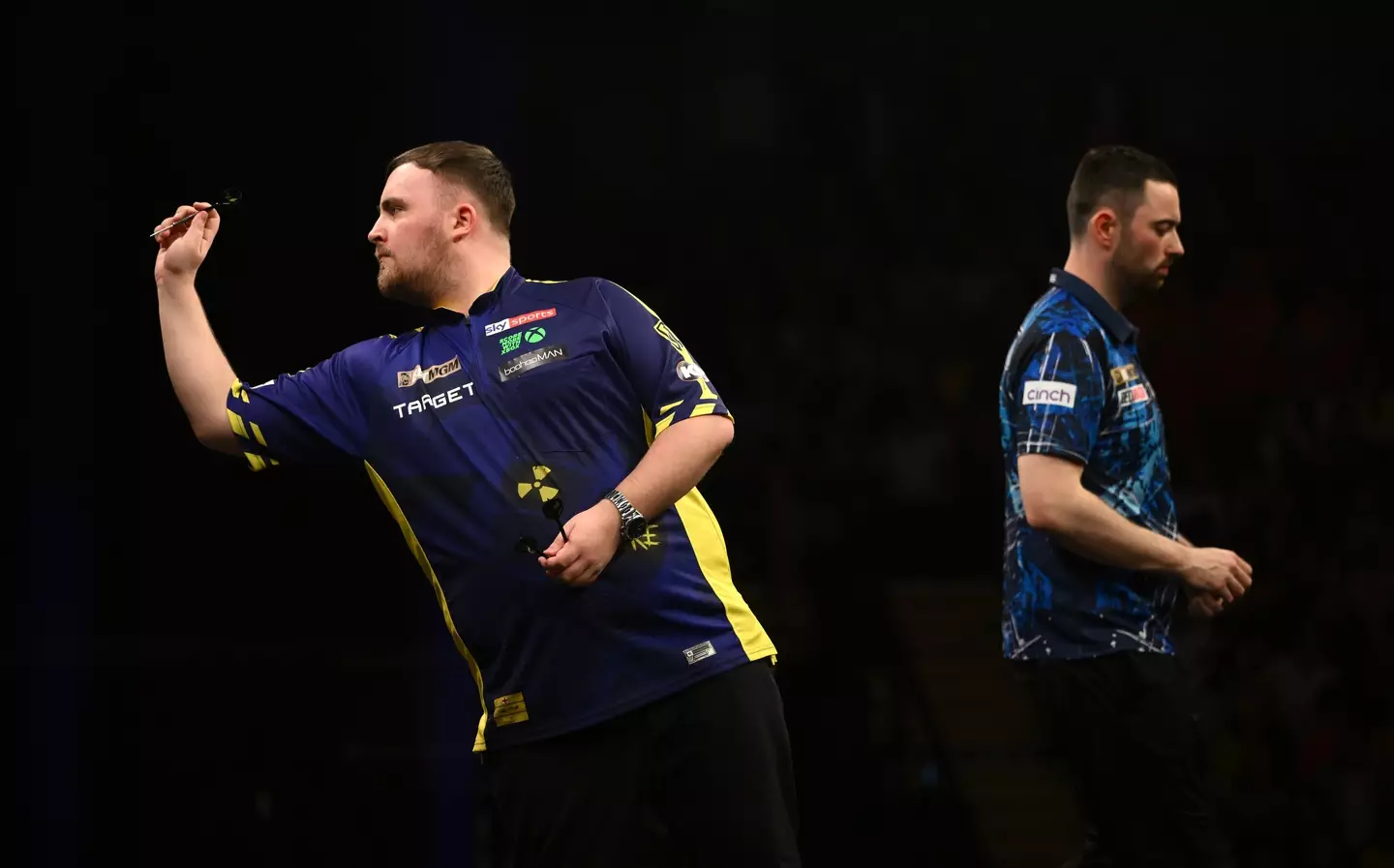 Luke Littler beat Luke Humphries in the final of Night Eight of the 2025 Premier League Darts. Image: Getty