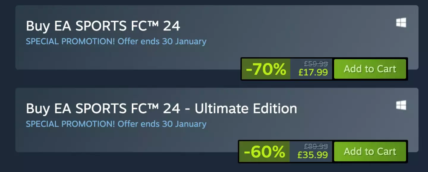 EAFC Discount- Steam