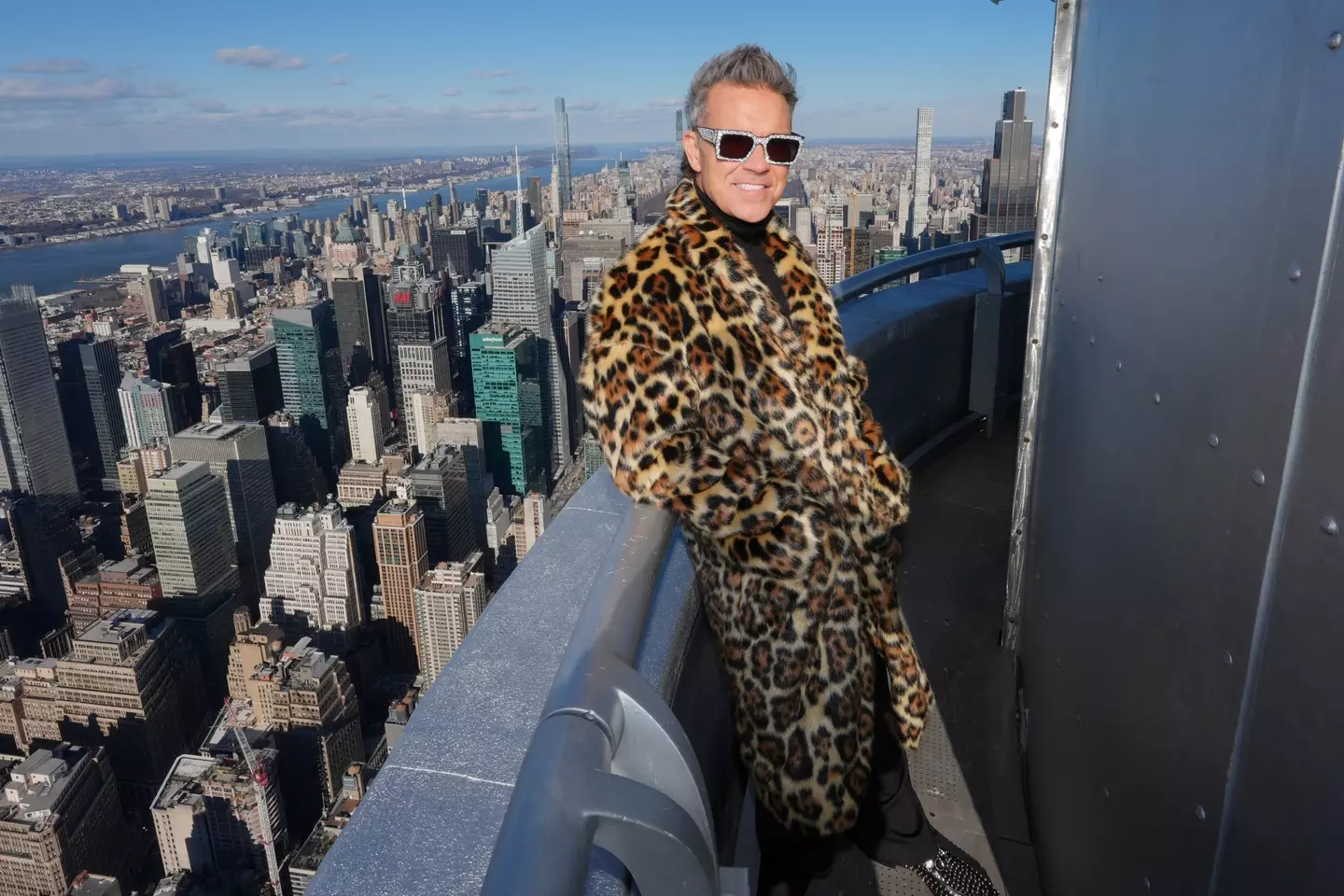 Robbie Williams in New York this year. (credit: getty)