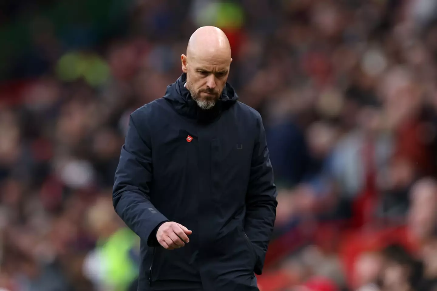 Manchester United manager Erik ten Hag is currently facing pressure about his role at the club. (Image:Getty)
