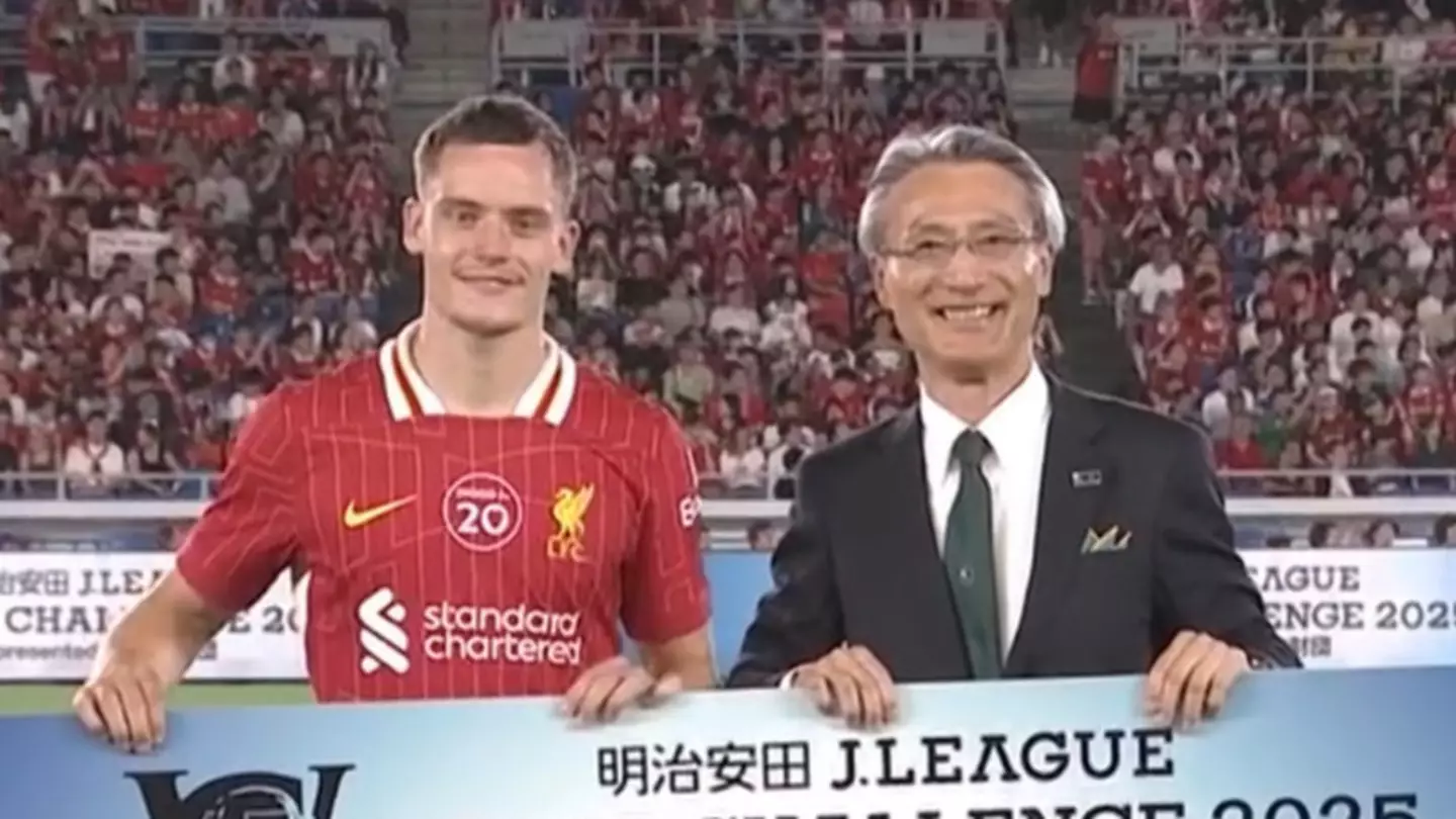Florian Wirtz given unusual gift after scoring in Liverpool's win over Yokohama