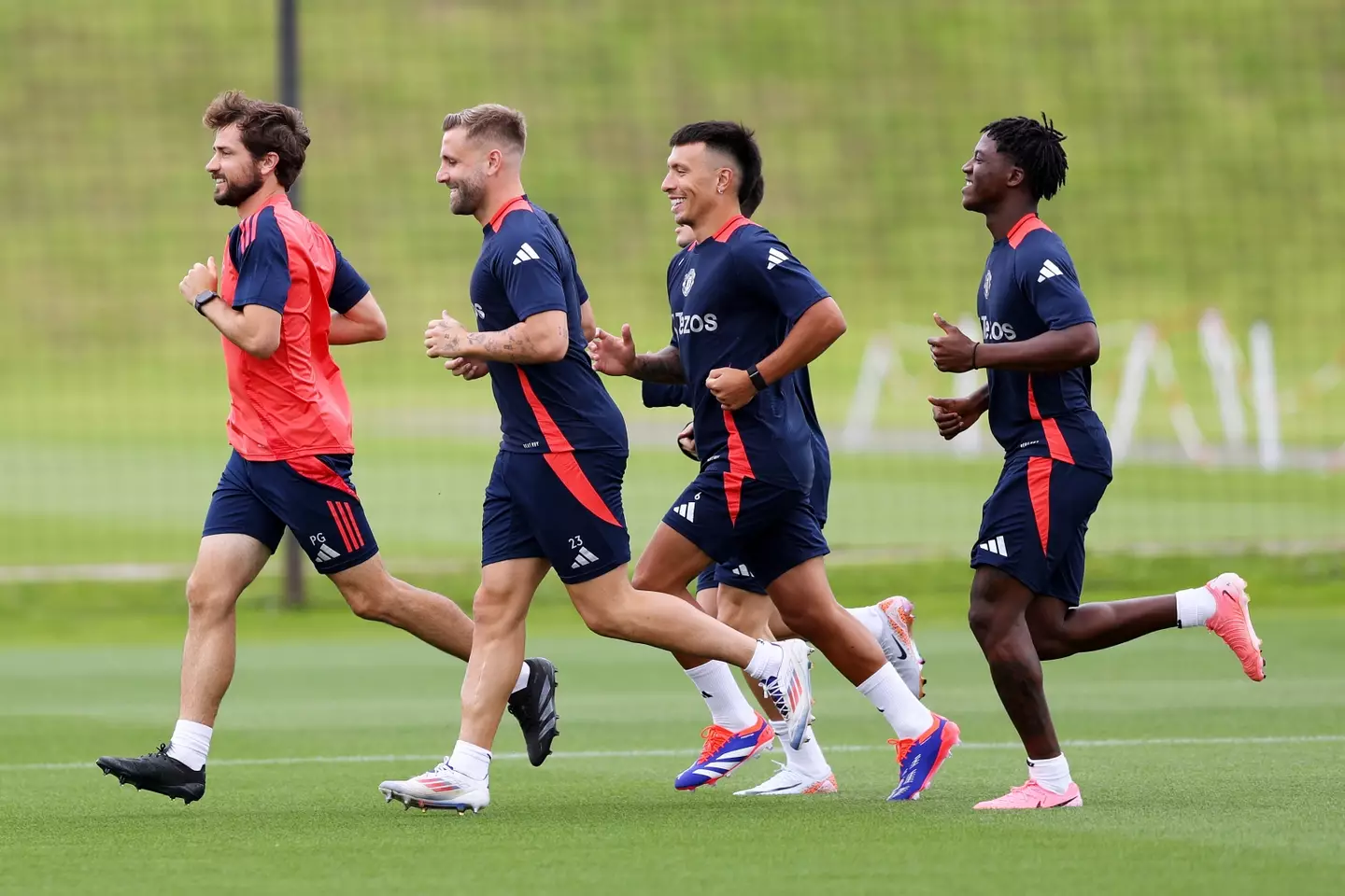 Luke Shaw returned to first-team training on Friday. Image credit: Getty