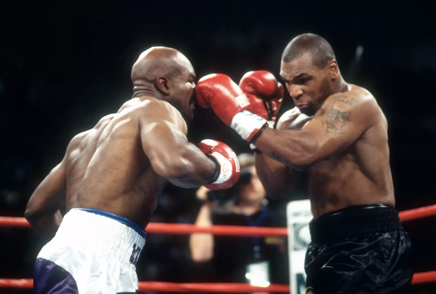 Mike Tyson named Evander Holyfield as his toughest opponent. (