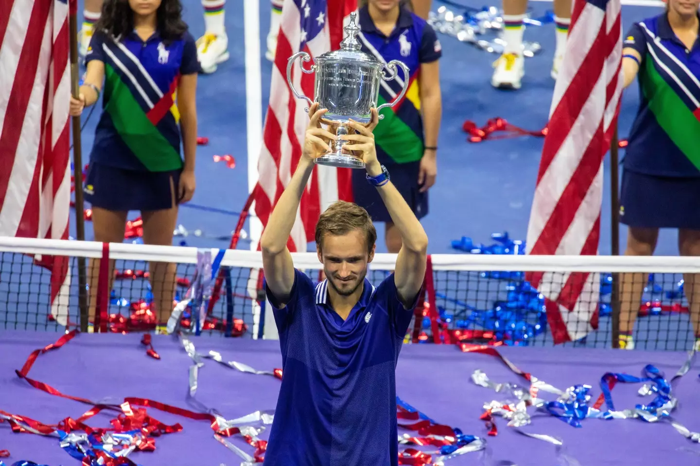 Medvedev was the man to stop Djokovic winning every slam last year. Image: PA Images