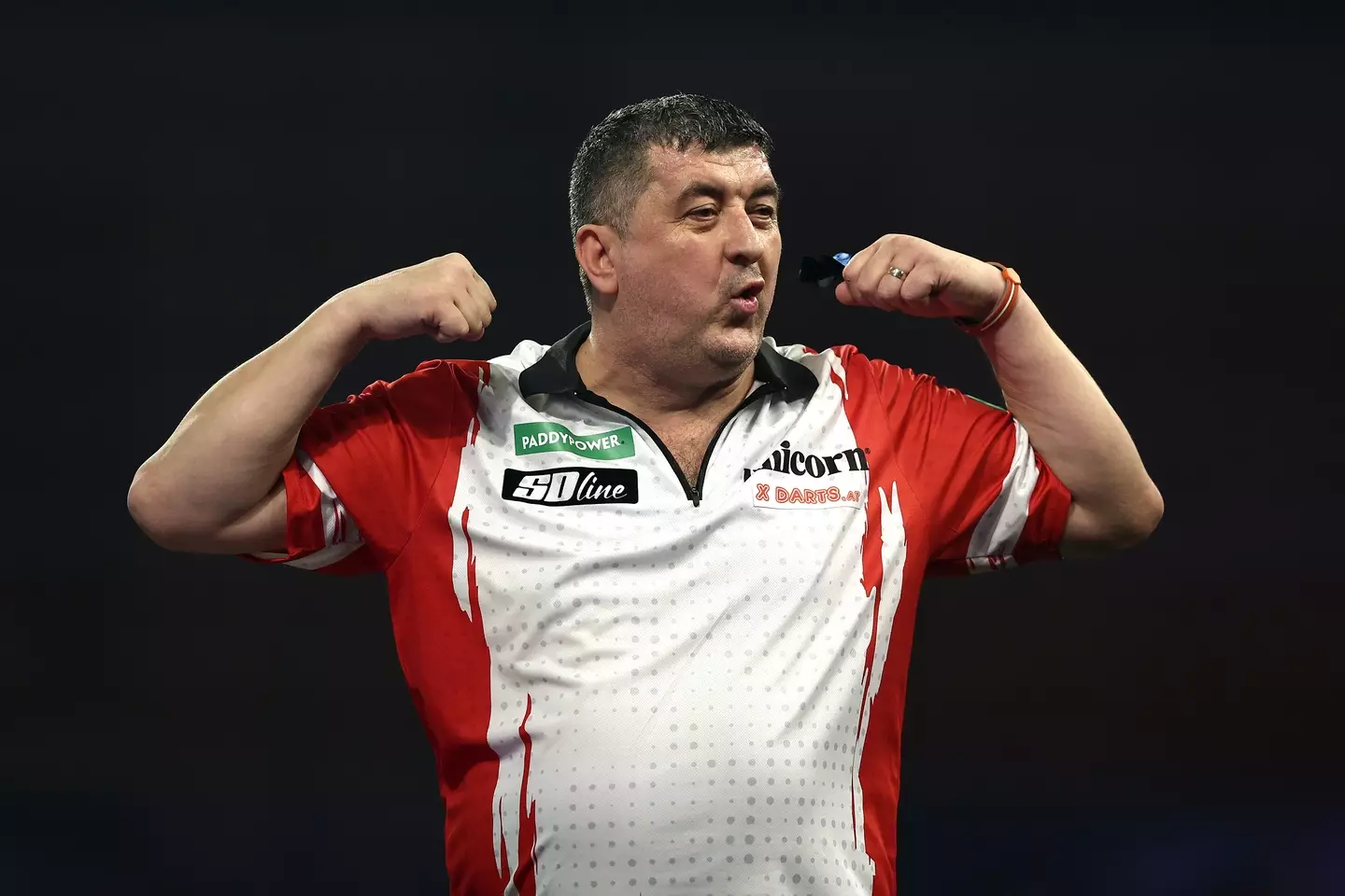Mensur Suljovic celebrates against Joe Cullen. Image: Getty