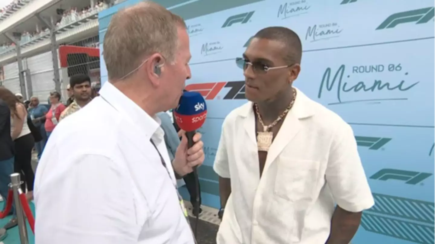 Martin Brundle makes awkward blunder when speaking to Conor Benn during Miami Grand Prix gridwalk