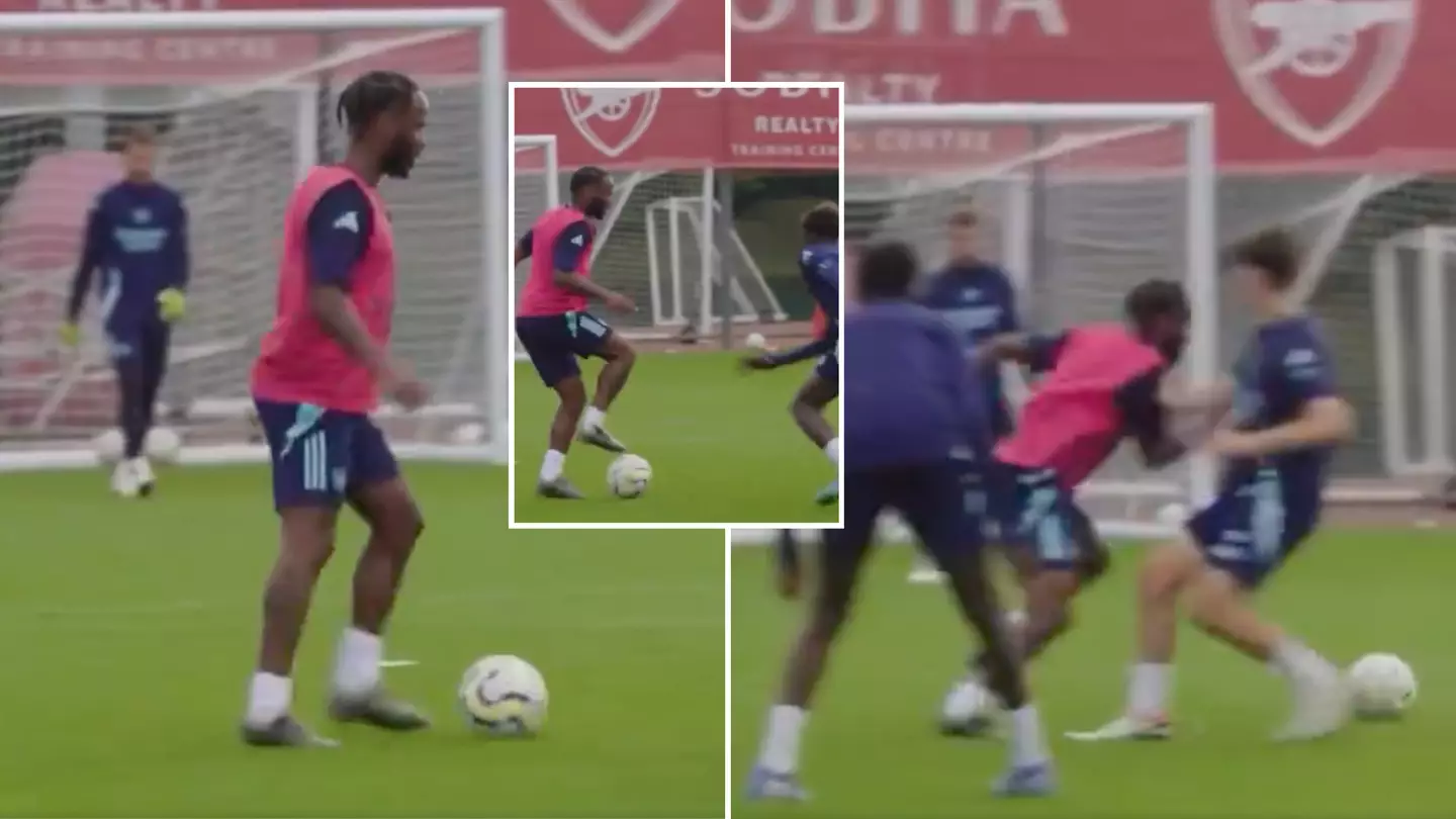 Arsenal fans have already noticed one player 'looking so much better' after first footage of Raheem Sterling in training goes viral