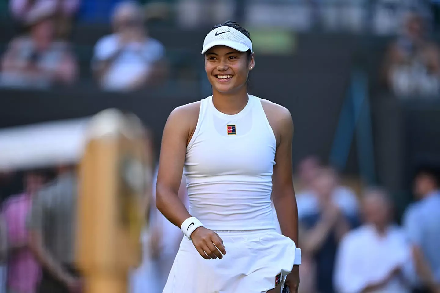 Raducanu is not interested in playing a battle of the sexes match in the future. (Image: Mike Hewitt/Getty Images)