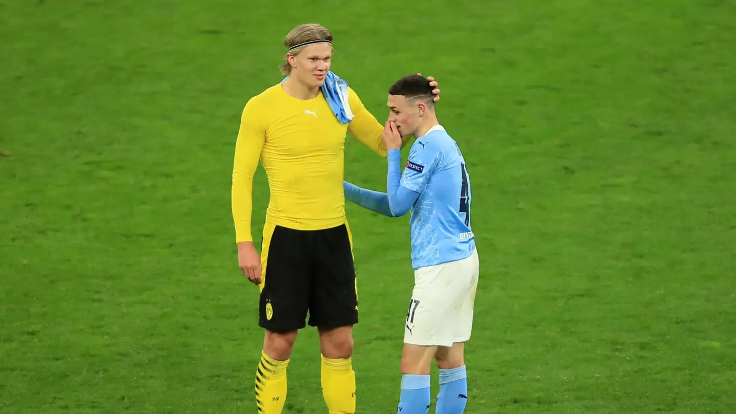 Erling Haaland and Phil Foden