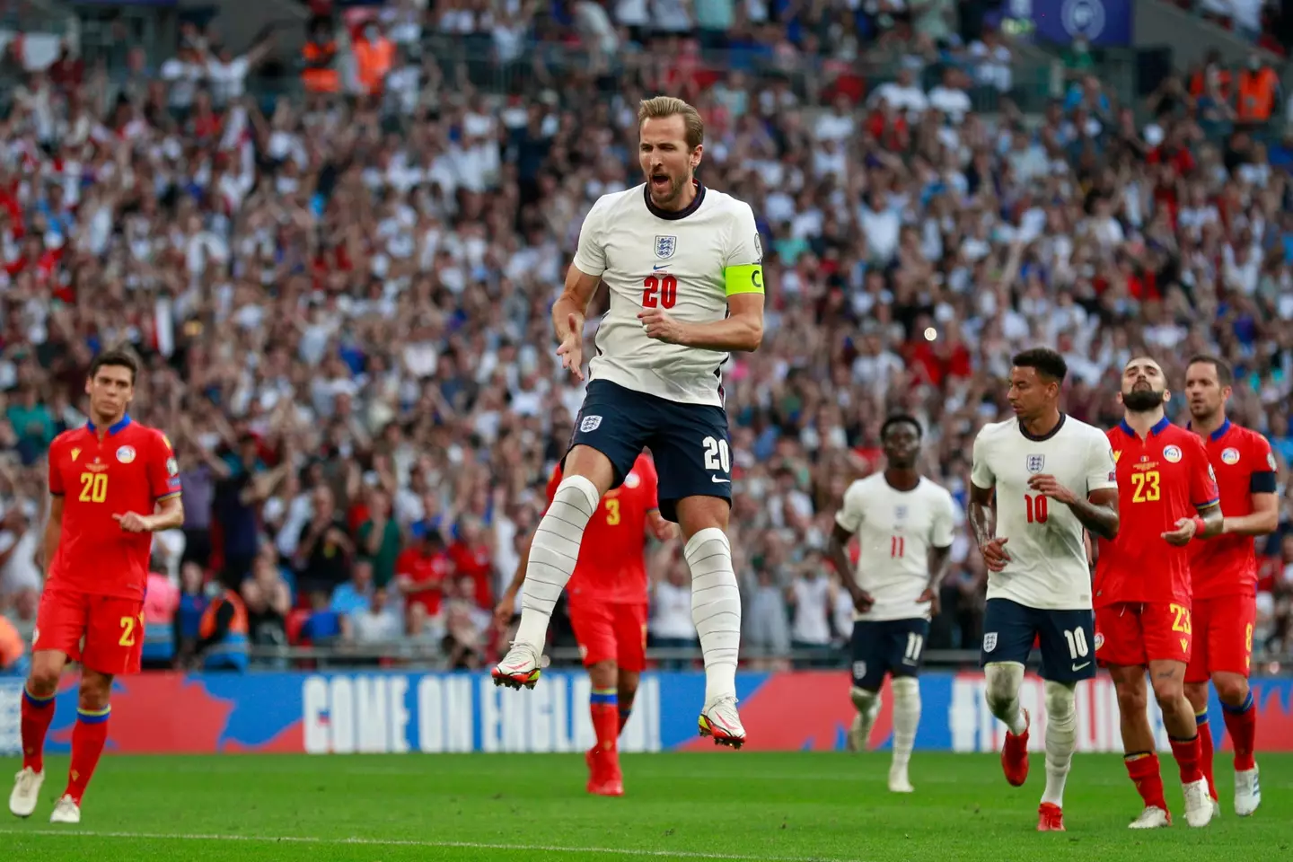 Harry Kane is continuing to close on Wayne Rooney’s national record of 53 goals