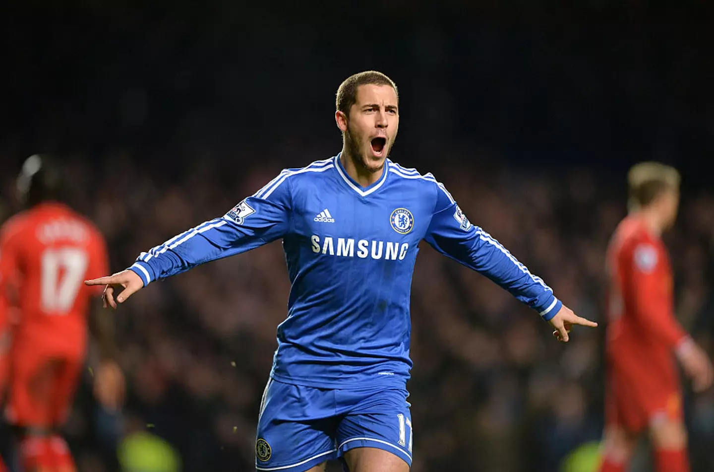 Garnacho revealed himself as a fan of Eden Hazard (Image: Getty)