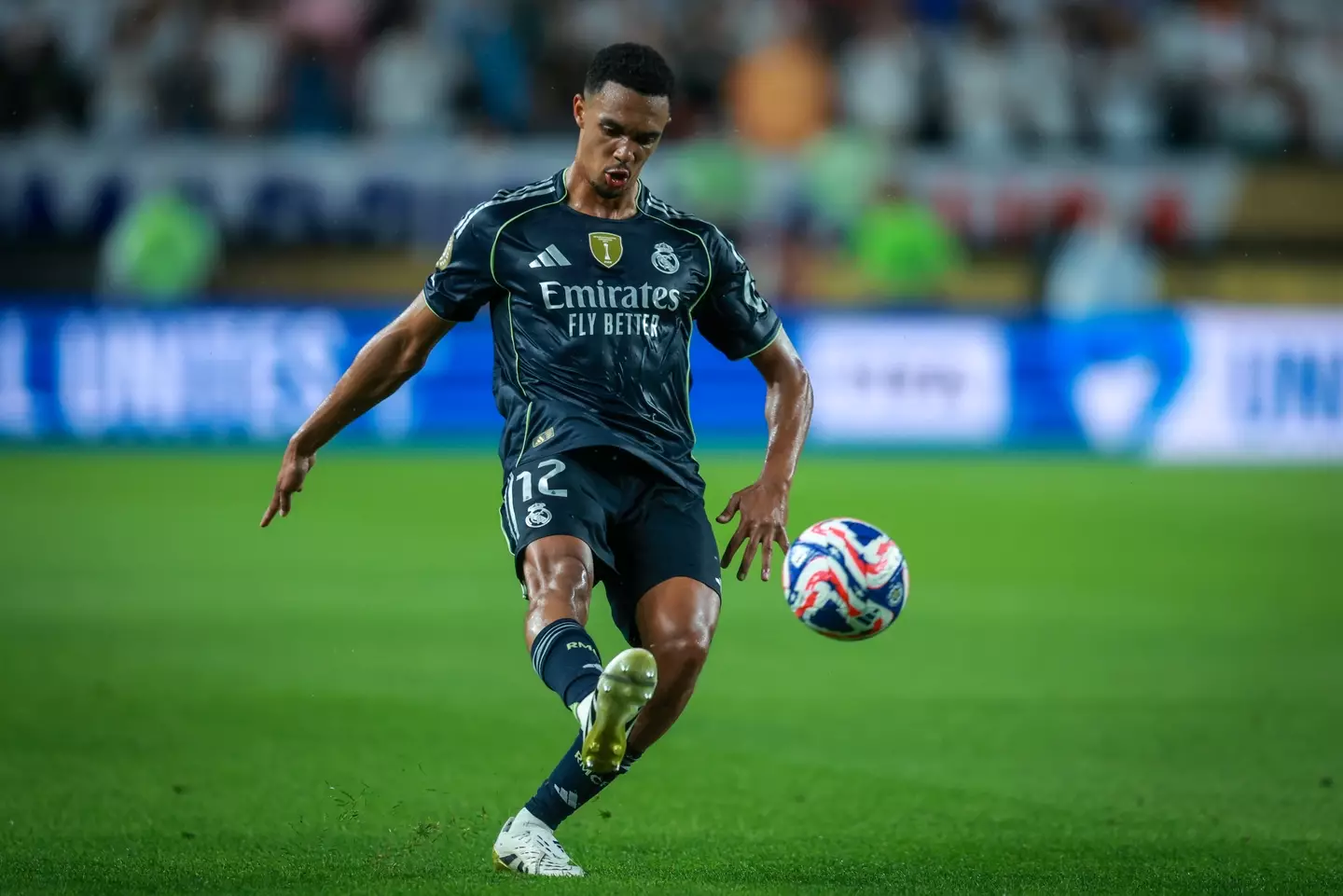 Trent Alexander-Arnold is starting to settle as a Real Madrid player. Image: Getty
