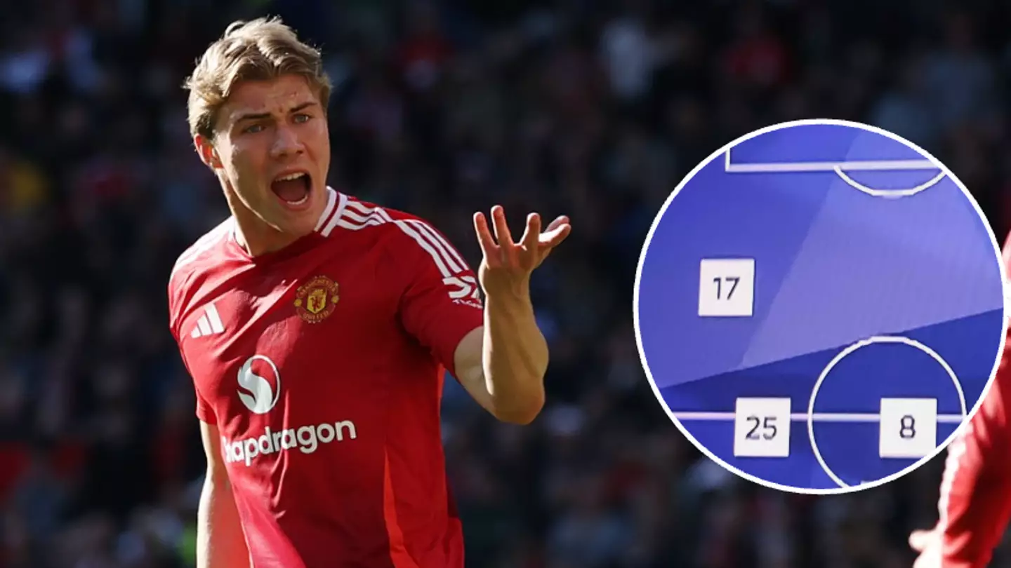 Man Utd fans left baffled by Rasmus Hojlund graphic during Manchester derby as 'major problem' spotted
