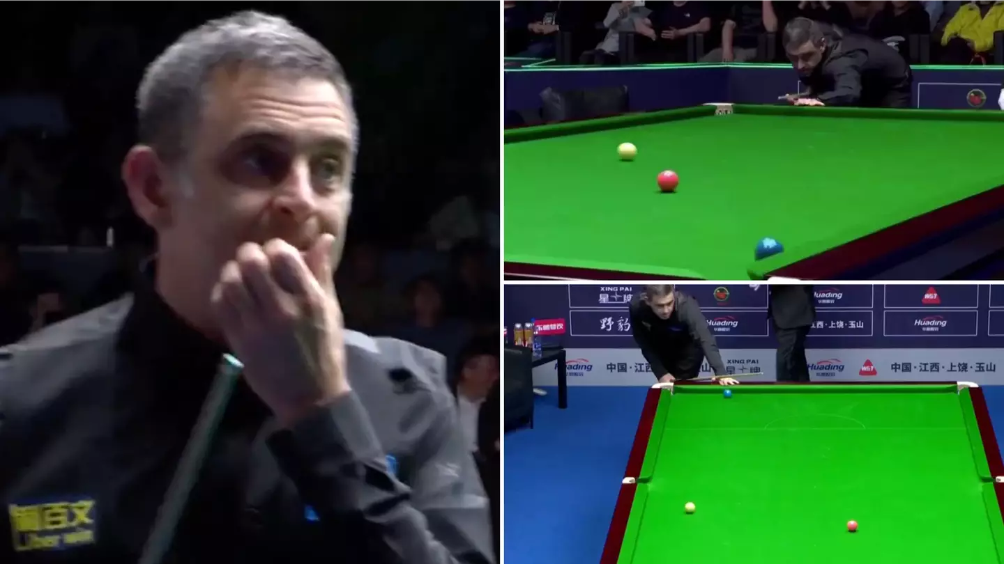 Genius or fluke? Ronnie O'Sullivan pulls off 'outrageous' shot on the blue at World Open