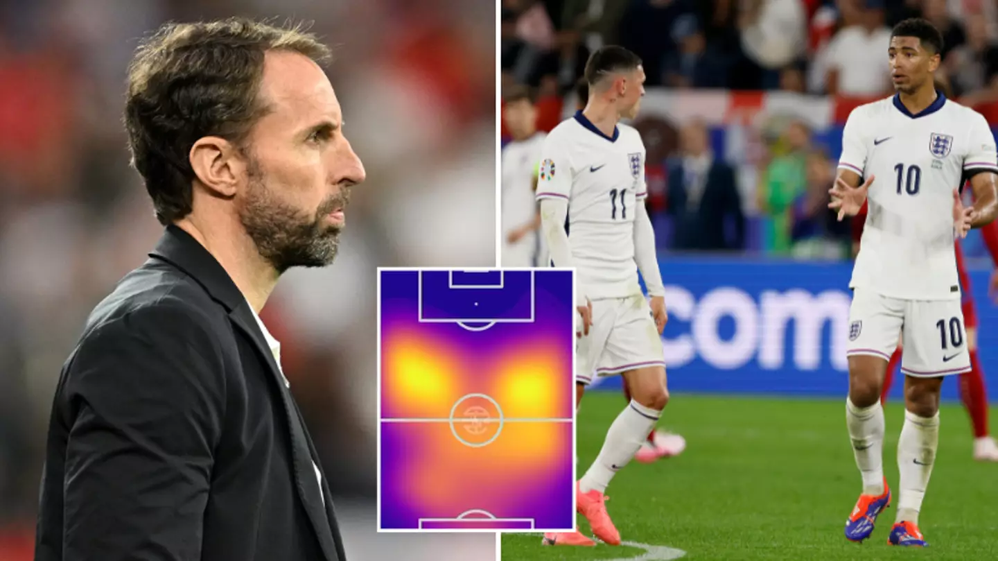 England's average positions from Euro 2024 opener shows huge problem for Gareth Southgate