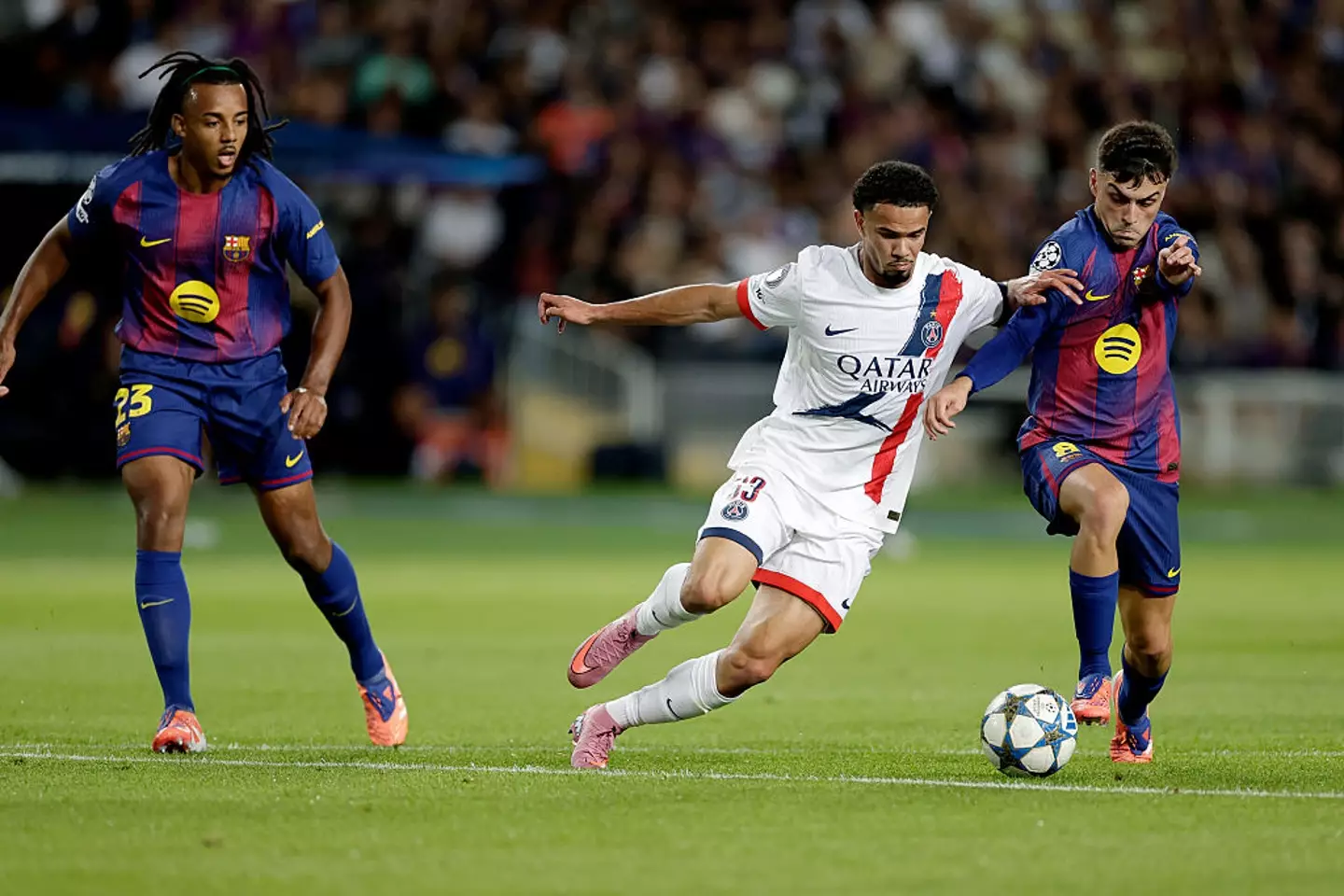 Barcelona face PSG in their second Champions League match. (Image: David Ramirez/Soccrates/Getty Images)