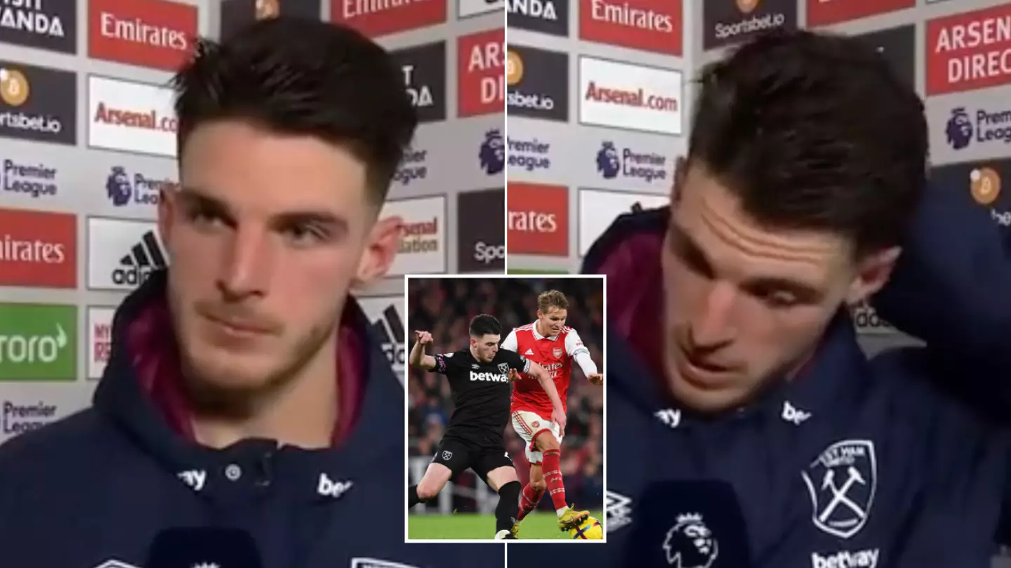 Declan Rice's honest comments on Arsenal last season go viral ahead of West Ham reunion