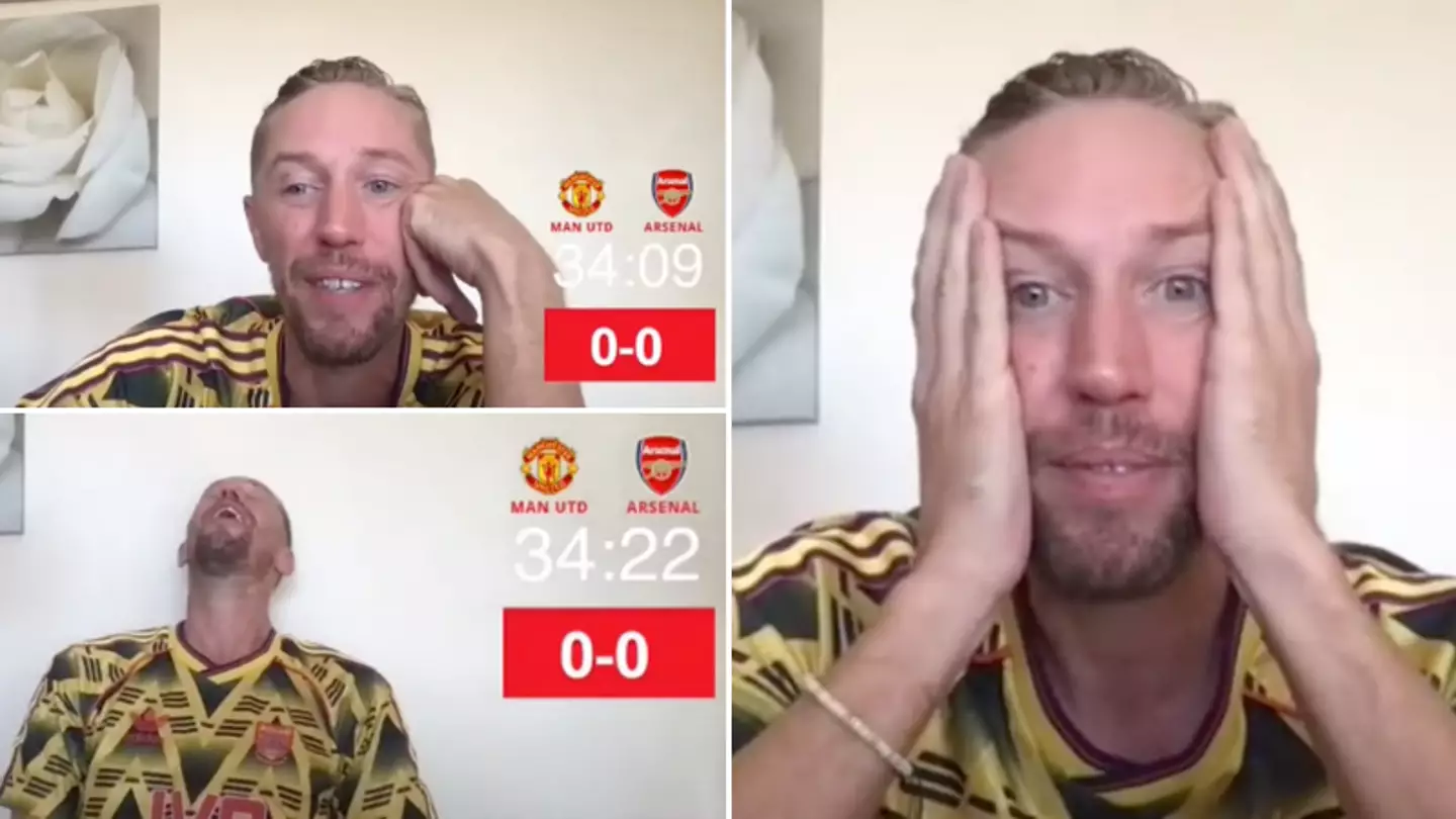Antony makes Arsenal fan eat his words on live stream watchalong, it was perfect timing