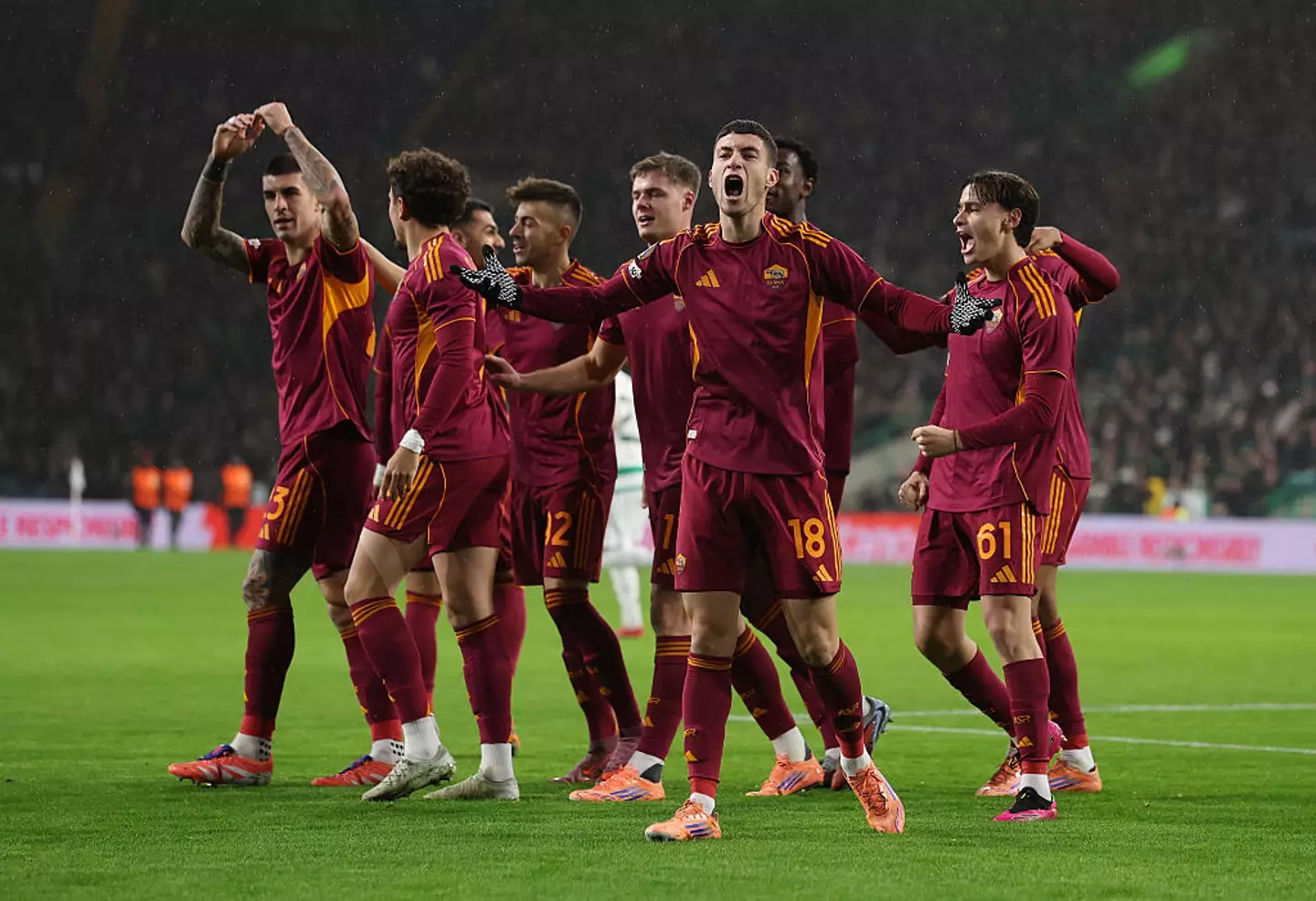 Roma beat Celtic 3-0 in the Europa League (Credit:Getty)