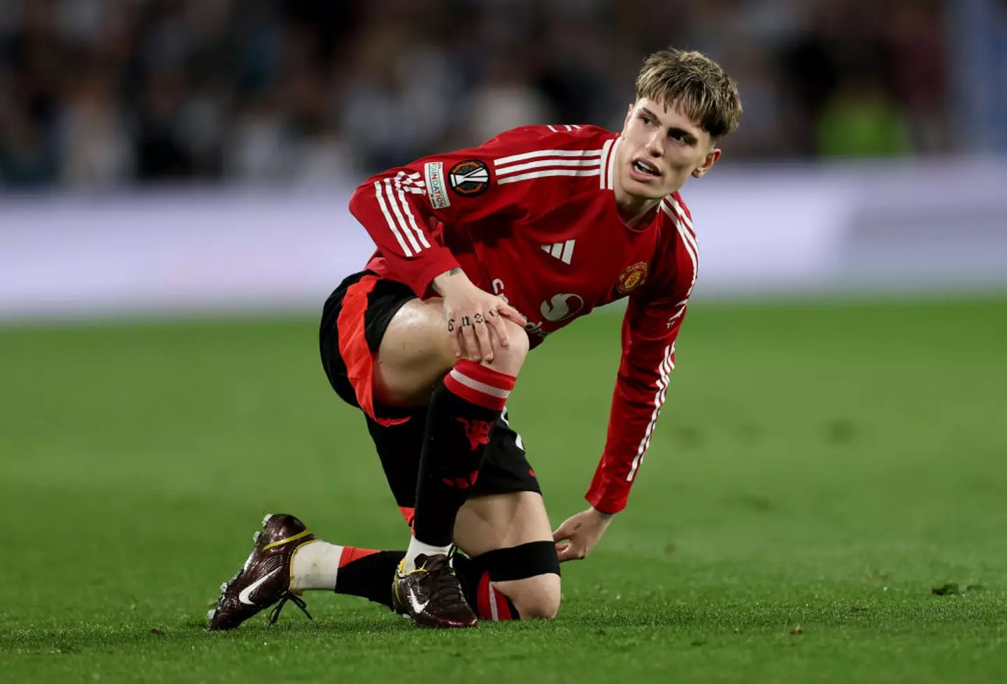 Manchester United fans are not happy with Alejandro Garnacho for his behaviour in recent weeks. (Image: Getty)