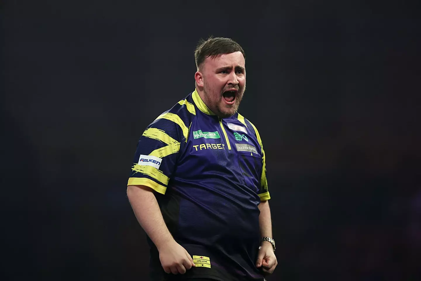 Luke Littler is looking to become a back-to-back champion in the PDC World Darts Championship final. (Image: James Fearn/Getty Images)