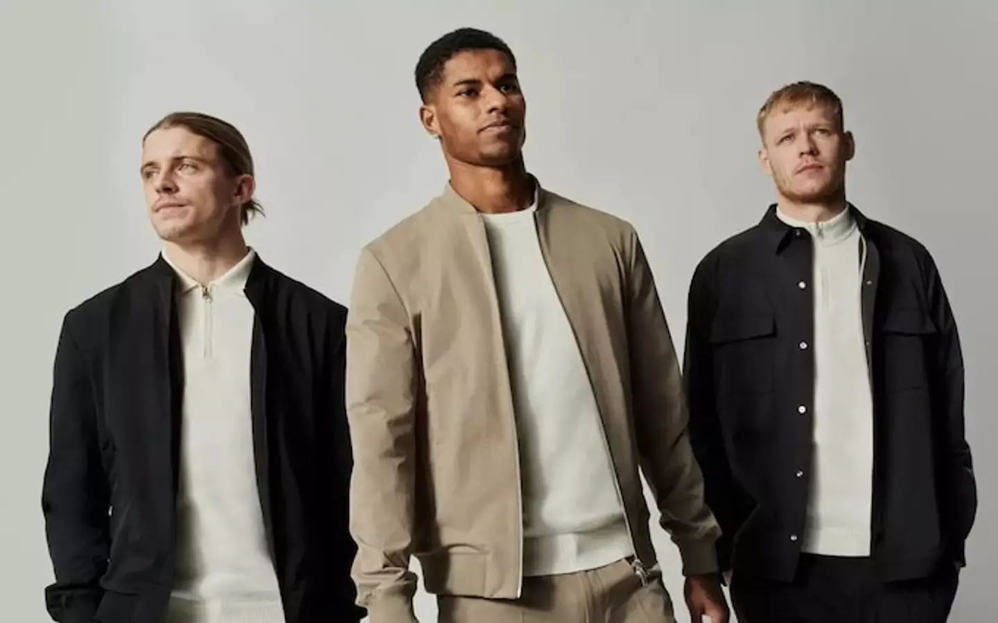 Marcus Rashford modelled the new England teamwear despite not being picked (