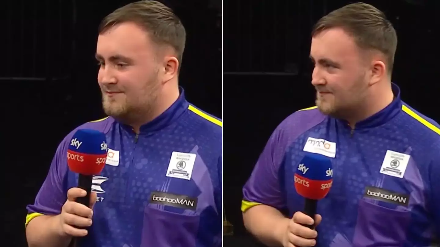 Luke Littler didn't hesitate when asked if he's the best darts player in the world right now